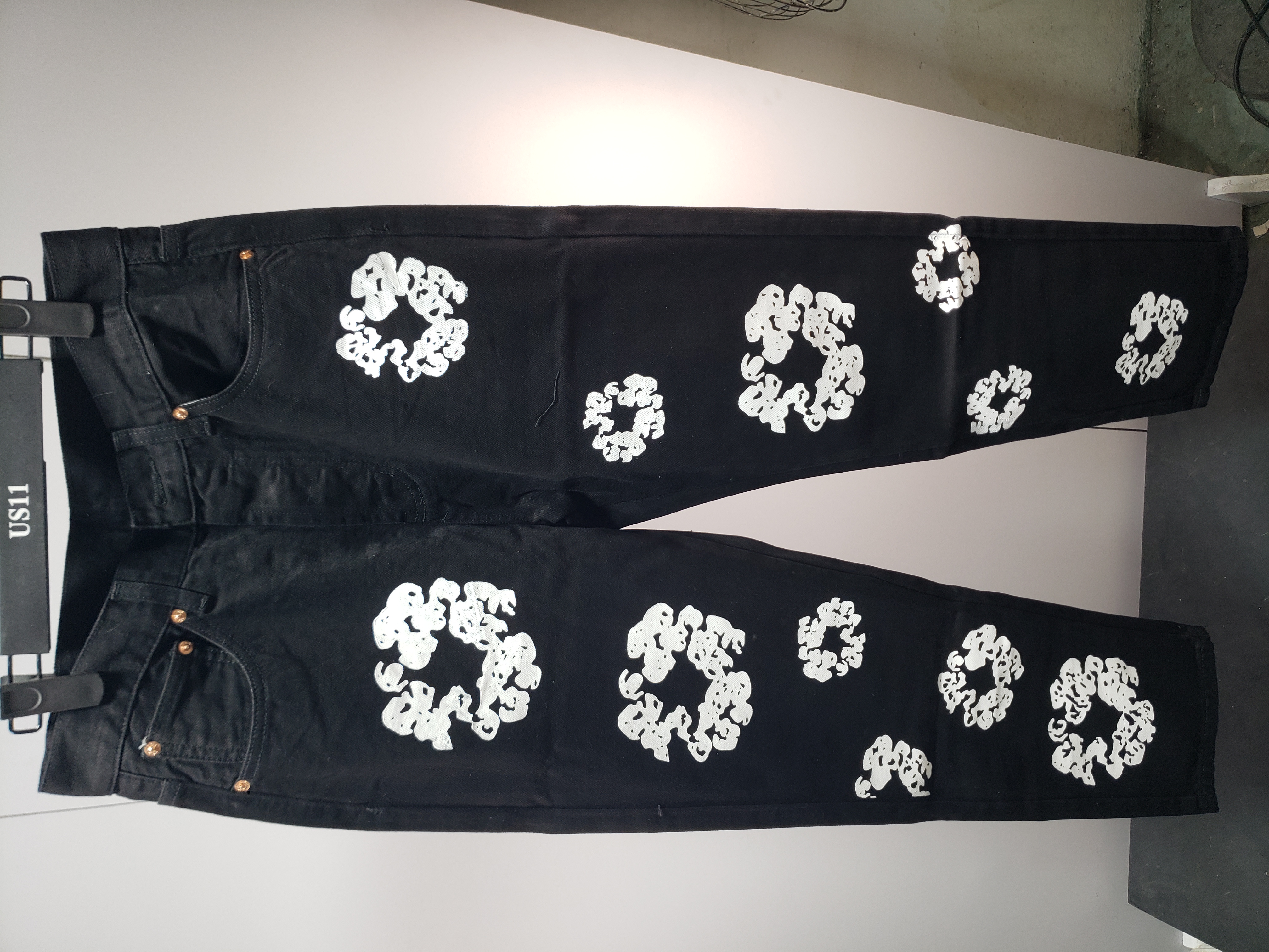 Denim Tears The Cotton Wreath Sweatshirt Grey + Denim Tears The Cotton Wreath Jean Black review Obosneaker 00