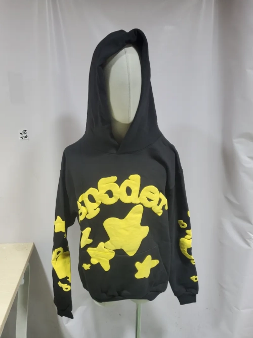 Sp5der Beluga Hoodie Onyx Yellow + Purple Brand Fashion Men Jeans YZ072426 review 