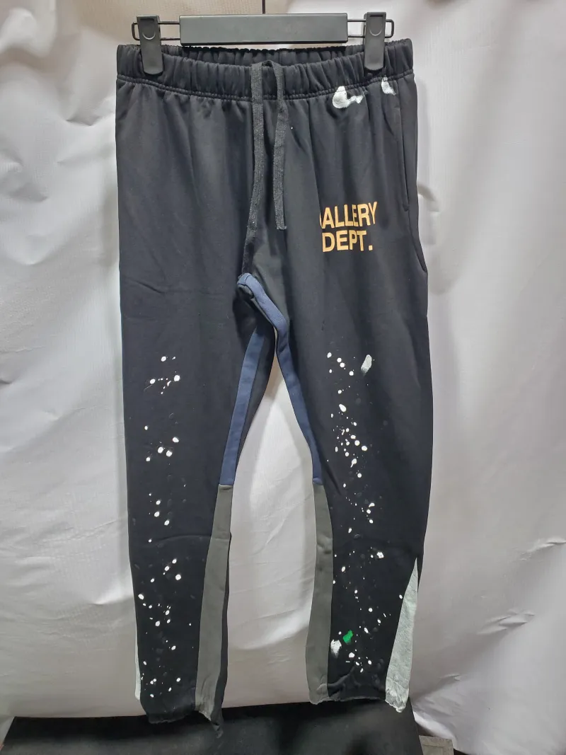 Sp5der Worldwide Black OG Web Hoodie + Gallery Dept. Painted Flare Sweat Pants Washed Black review Obosneaker 00