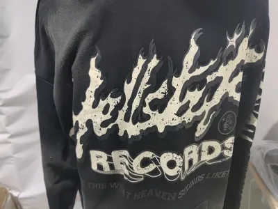 Hellstar Hell Red Flare star Retro washed distressed Print Hoodie Black + Purple Brand Fashion Men Jeans YZ072426 review Obosneaker 02