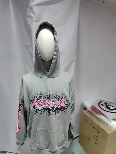 Hellstar Future Flame Hoodie Grey + Balenciaga Coke Fleece Suit Trousers review Obosneaker 00