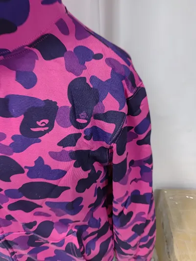 BAPE Color Camo Shark Zip Hoodie Purple + Purple Brand Fashion Men Jeans YZ072426 review Obosneaker 02