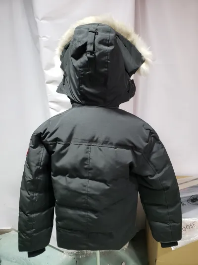 Canada Goose 388M Classic Parker 29 Down Jacket Black + Balenciaga x Adidas Three-Bar Washed Jeans Blue review Obosneaker 05