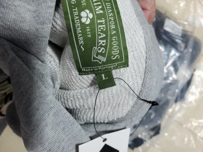 Denim Tears The Cotton Wreath Sweatshirt Grey + Denim Tears The Cotton Wreath Jean Black review Obosneaker 02