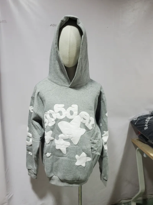 Sp5der Beluga Hoodie Heather Grey + Purple Brand Jeans #108 review 