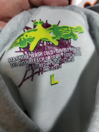 Sp5der Beluga Hoodie Heather Grey + Purple Brand Jeans #108 review Obosneaker 02