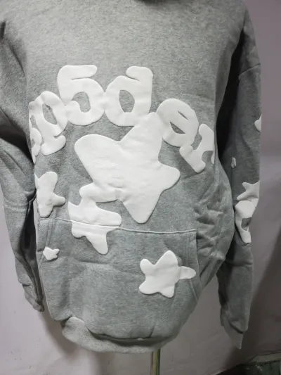 Sp5der Beluga Hoodie Heather Grey + Purple Brand Jeans #108 review Obosneaker 03