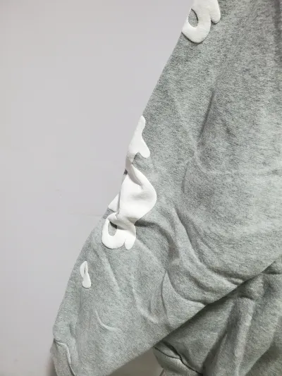 Sp5der Beluga Hoodie Heather Grey + Purple Brand Jeans #108 review Obosneaker 04