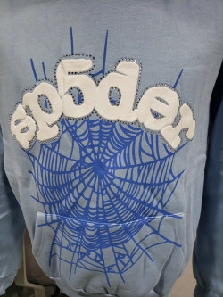 Sp5der Web Hoodie Blue + Purple Brand Fashion Men Jeans 4 review Obosneaker 02