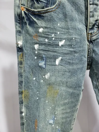 Sp5der Web Hoodie Blue + Purple Brand Fashion Men Jeans 4 review Obosneaker 01