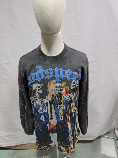 Godspeed Dream Team Long Sleeve T-shirt #1106 Black Wash + KSUBI Jeans- 3015 review Obosneaker 00