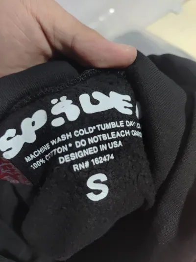 Sp5der OG Rhinestone Hoodie Black 2022 + Amiri Jean 886 review Obosneaker 01