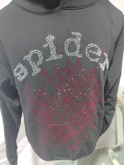 Sp5der OG Rhinestone Hoodie Black 2022 + Amiri Jean 886 review Obosneaker 02