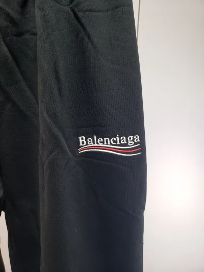 Polo Ralph Lauren Men's Double Knit Full-Zip Hoodie Sweatshirt Black + Balenciaga Coke Fleece Suit Trousers review Obosneaker 02