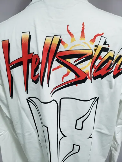 Hellstar ‘08’ Long-Sleeve T-Shirt D3231 White + Purple Brand Fashion Men Jeans YZ072413 review Obosneaker 03