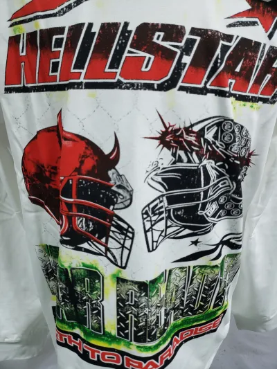 Hellstar ‘War Ready’ Long-Sleeve T-Shirt D3235 White + Purple Brand Fashion Jeans YZ072445 review Obosneaker 02