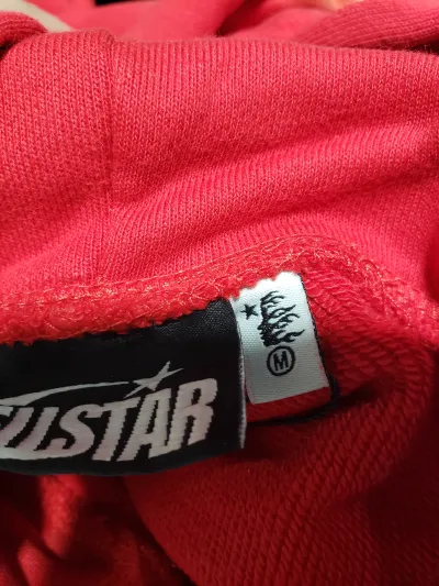 Hellstar Hell Red Flare star Retro washed distressed Print Hoodie Red + KSUBI Jeans-3004 review Obosneaker 01