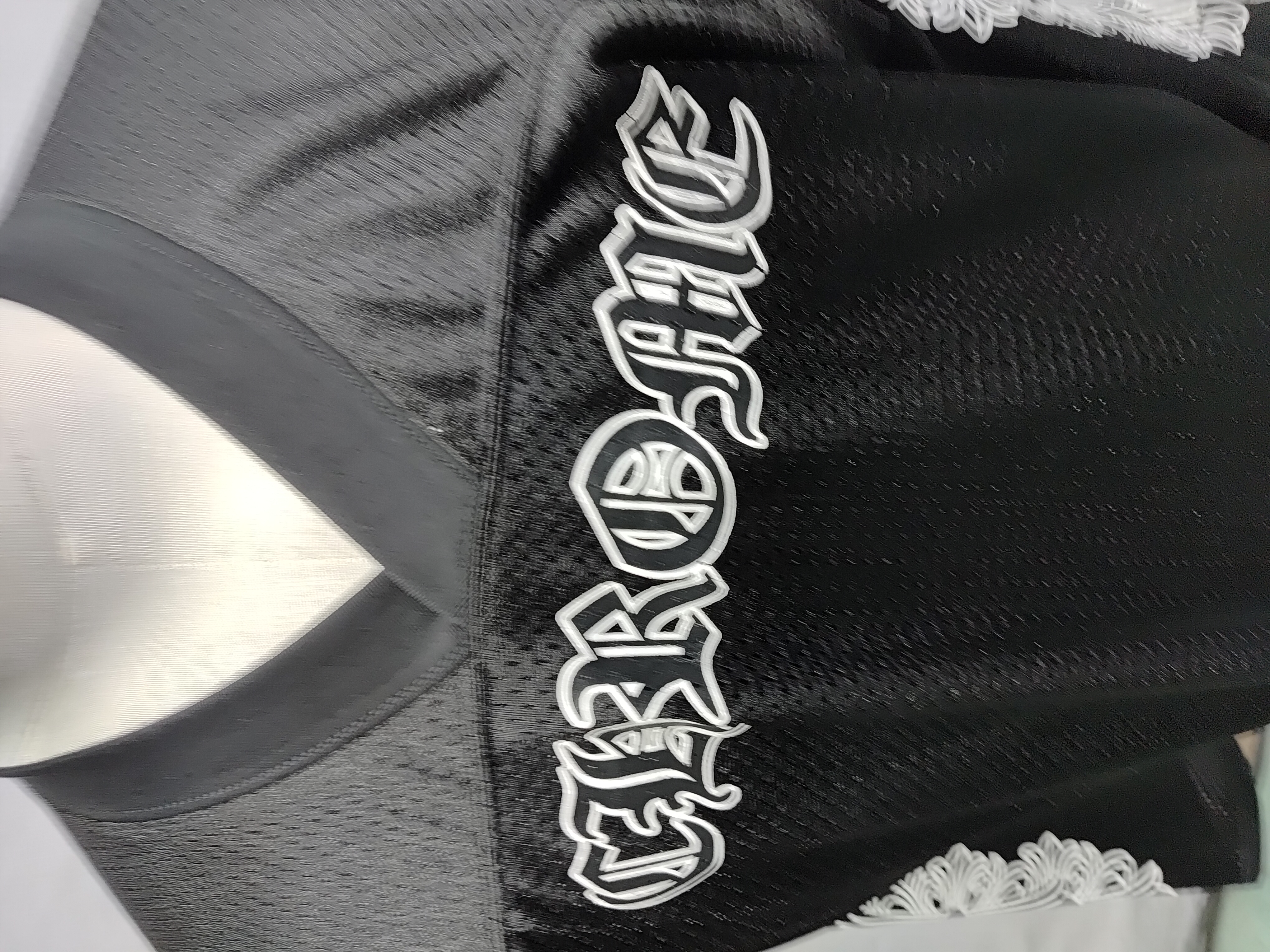 Chrome Hearts Love You Mesh Warm Up Jersey #9998 Black + Purple Brand Jeans #108 review Obosneaker 02