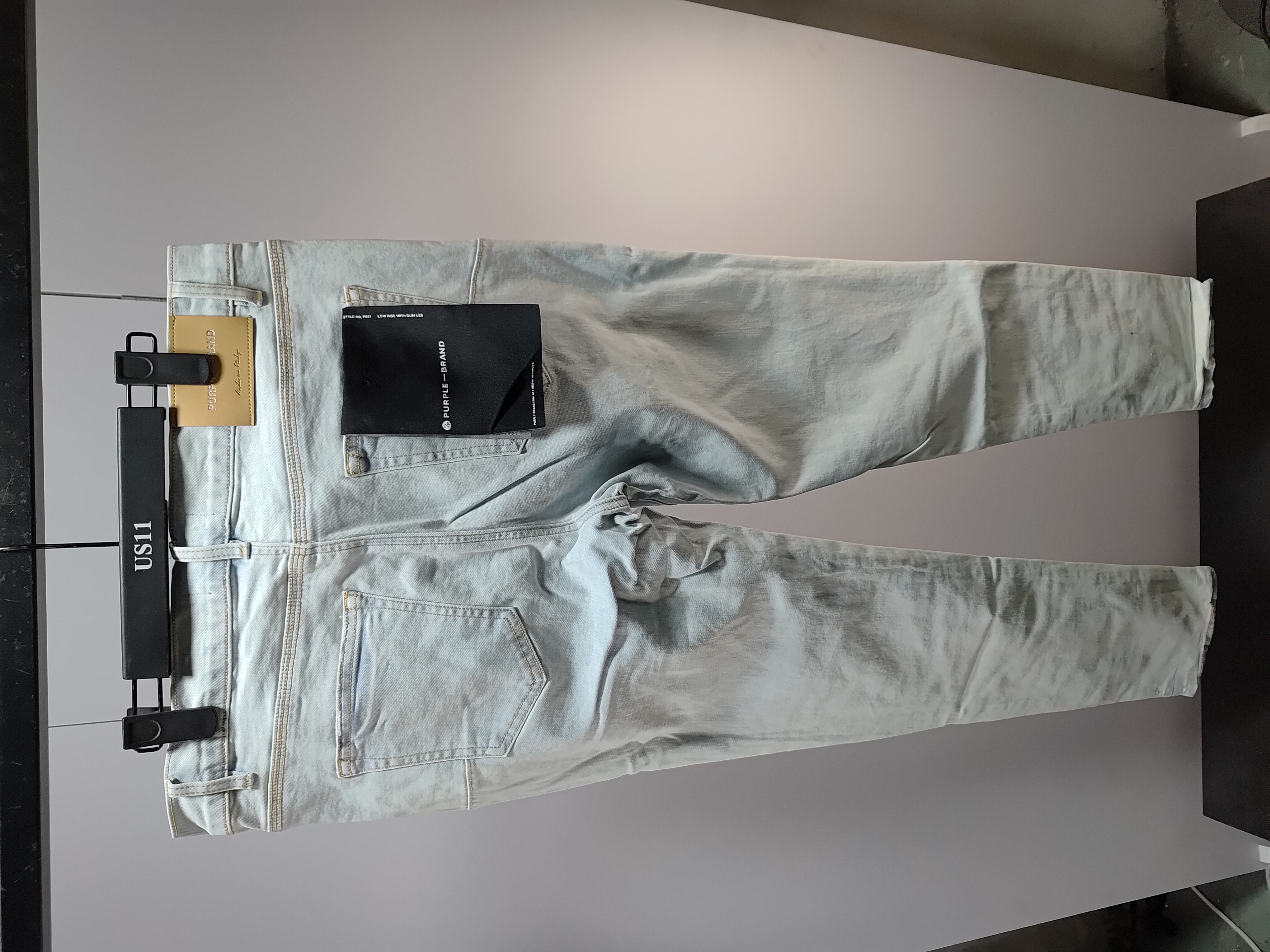 Moncler Logo Patch Zippered Stand-up Collar Blue Down Jacket + Purple Brand Fashion Men Jeans 10 review Obosneaker 05