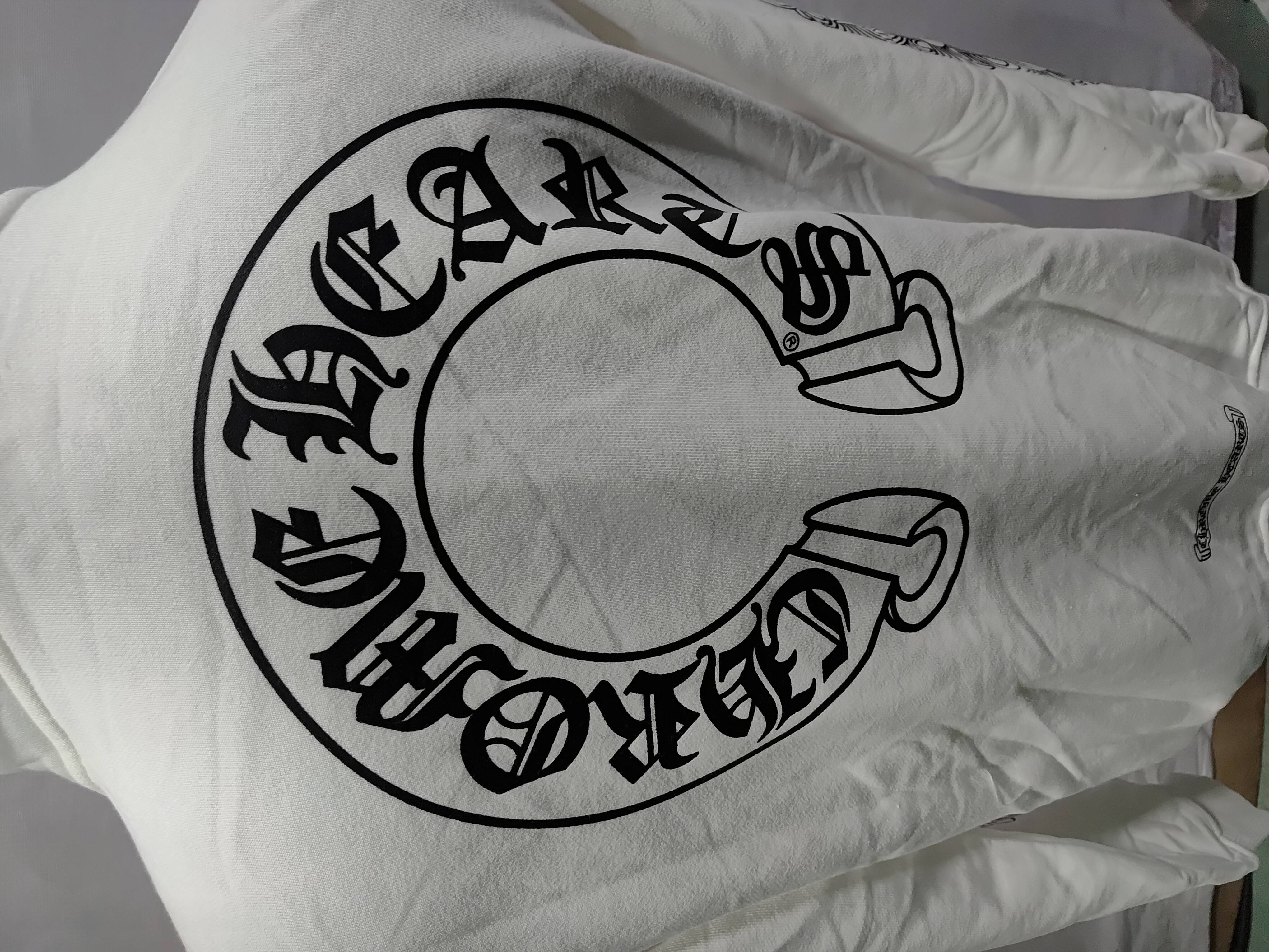  CHROME HEARTS Hoodie Black/White K5001 review Obosneaker 05