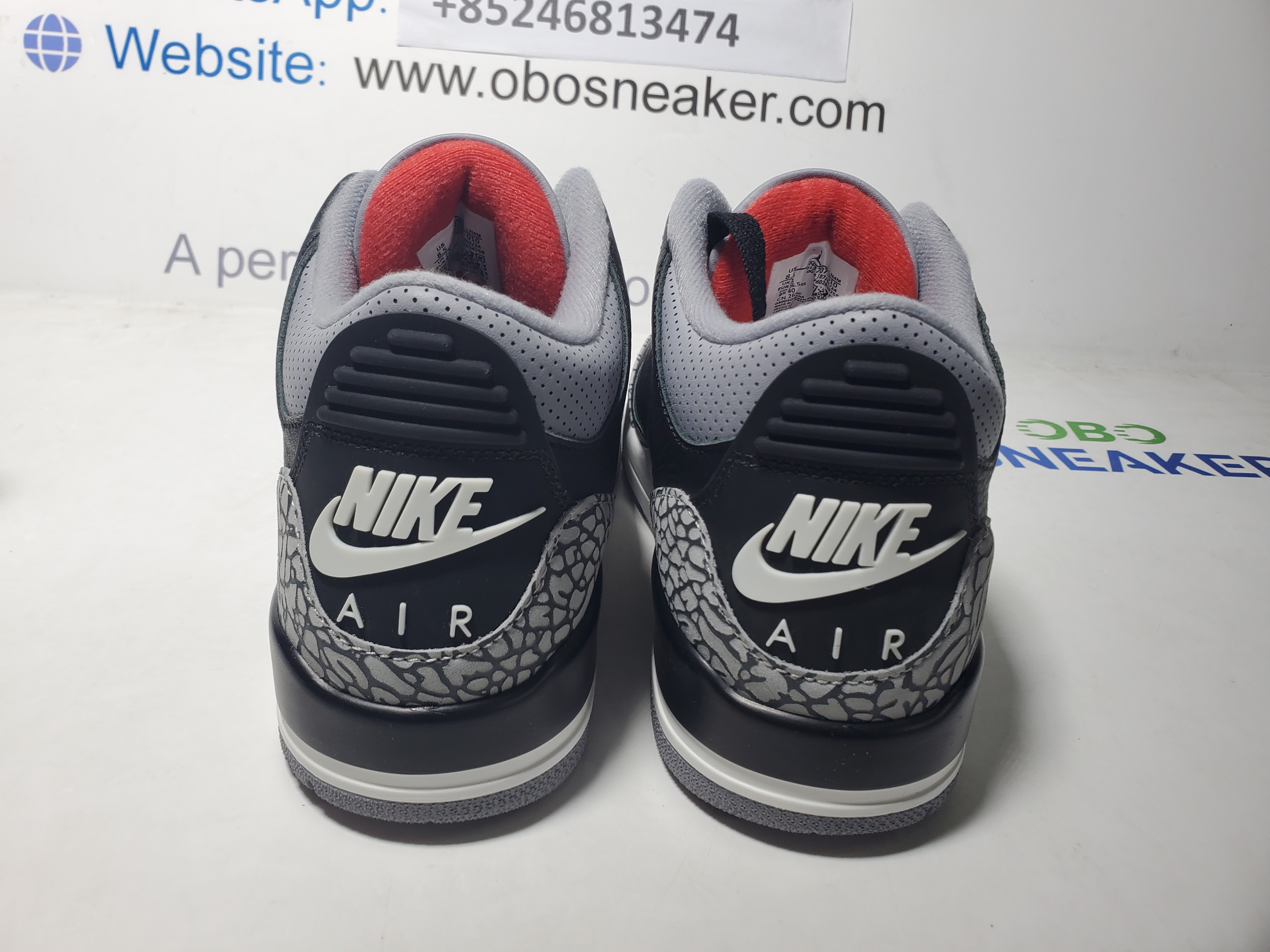 Air Jordan 3 Retro Black Cement (2018)  854262-001 review Obosneaker 02