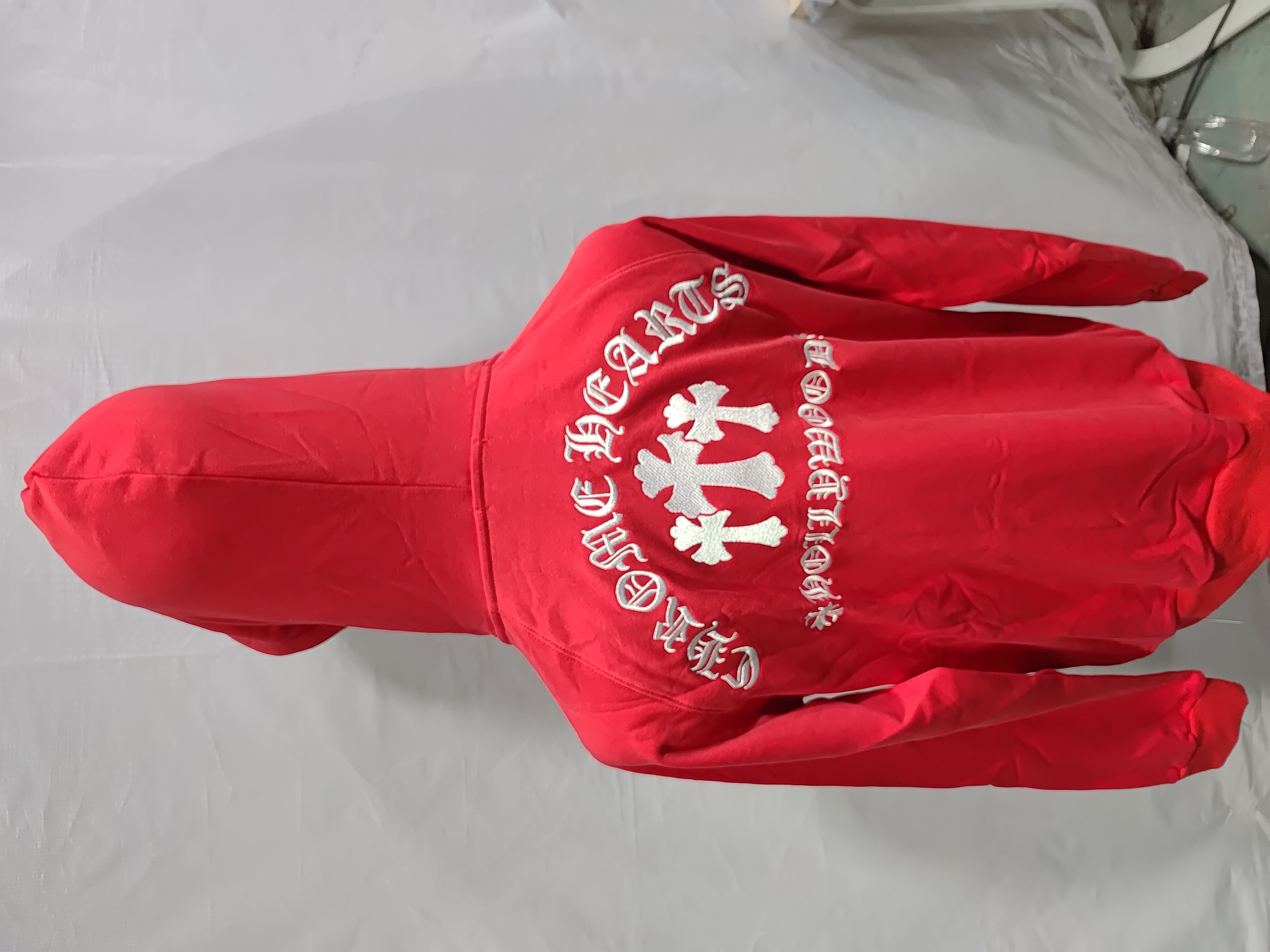 Chrome Hearts Hoodie K5019 + Balenciaga 24S Logo Embroidered Under Armour Trousers review Obosneaker 04