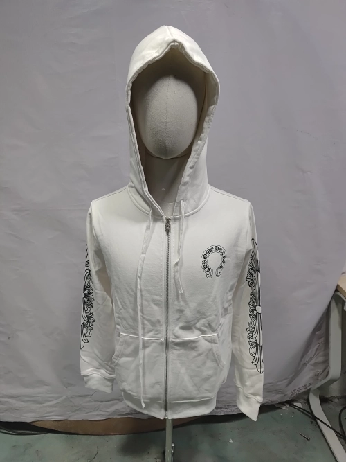  CHROME HEARTS Hoodie Black/White K5001 review 