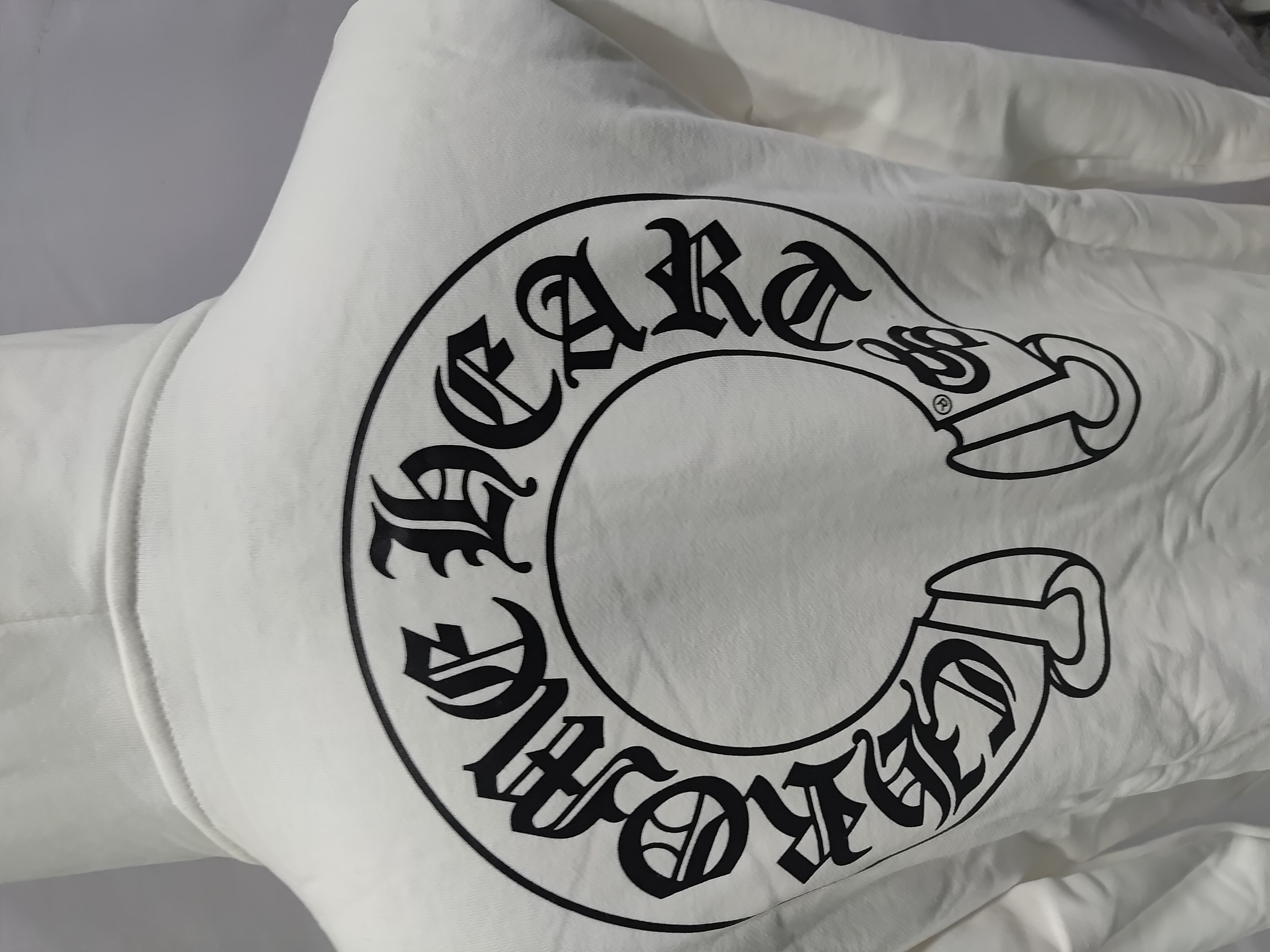  CHROME HEARTS Hoodie Black/White K5001 review Obosneaker 04