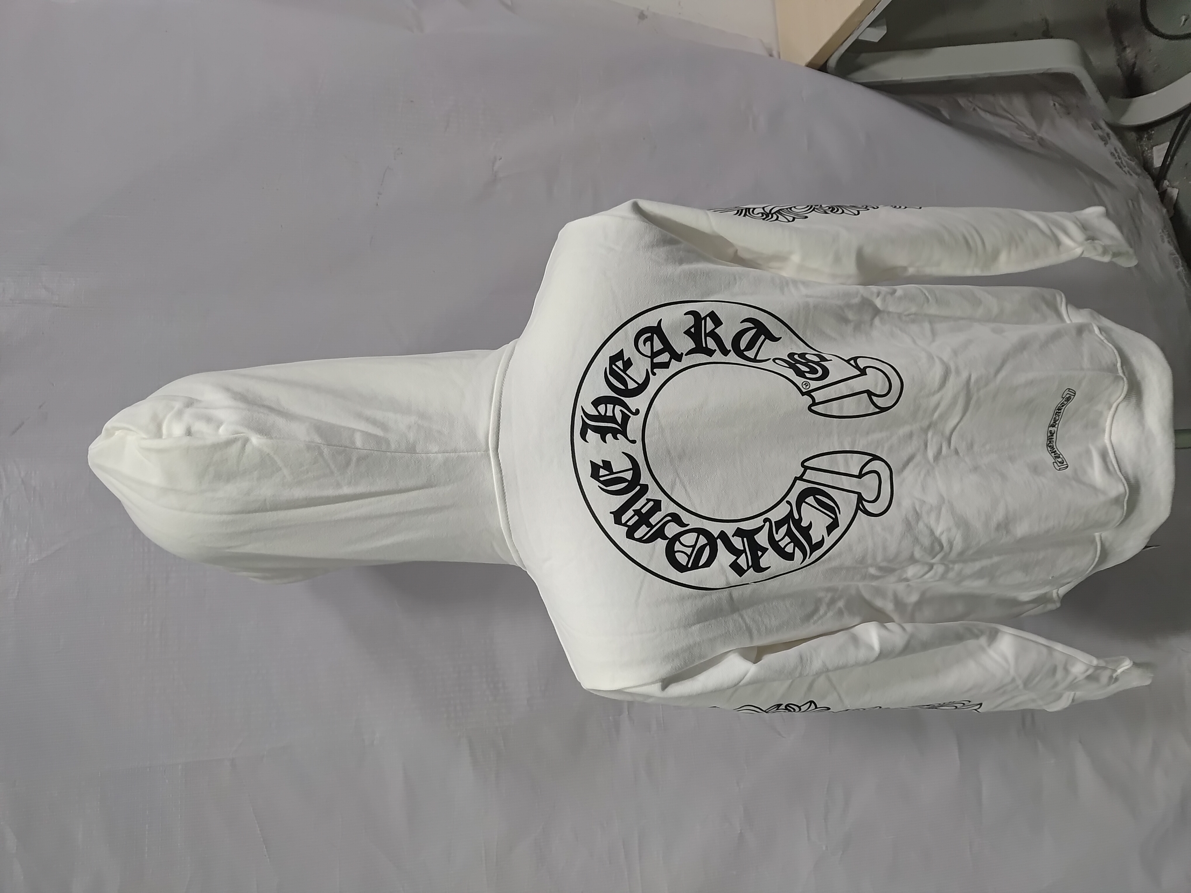  CHROME HEARTS Hoodie Black/White K5001 review Obosneaker 06