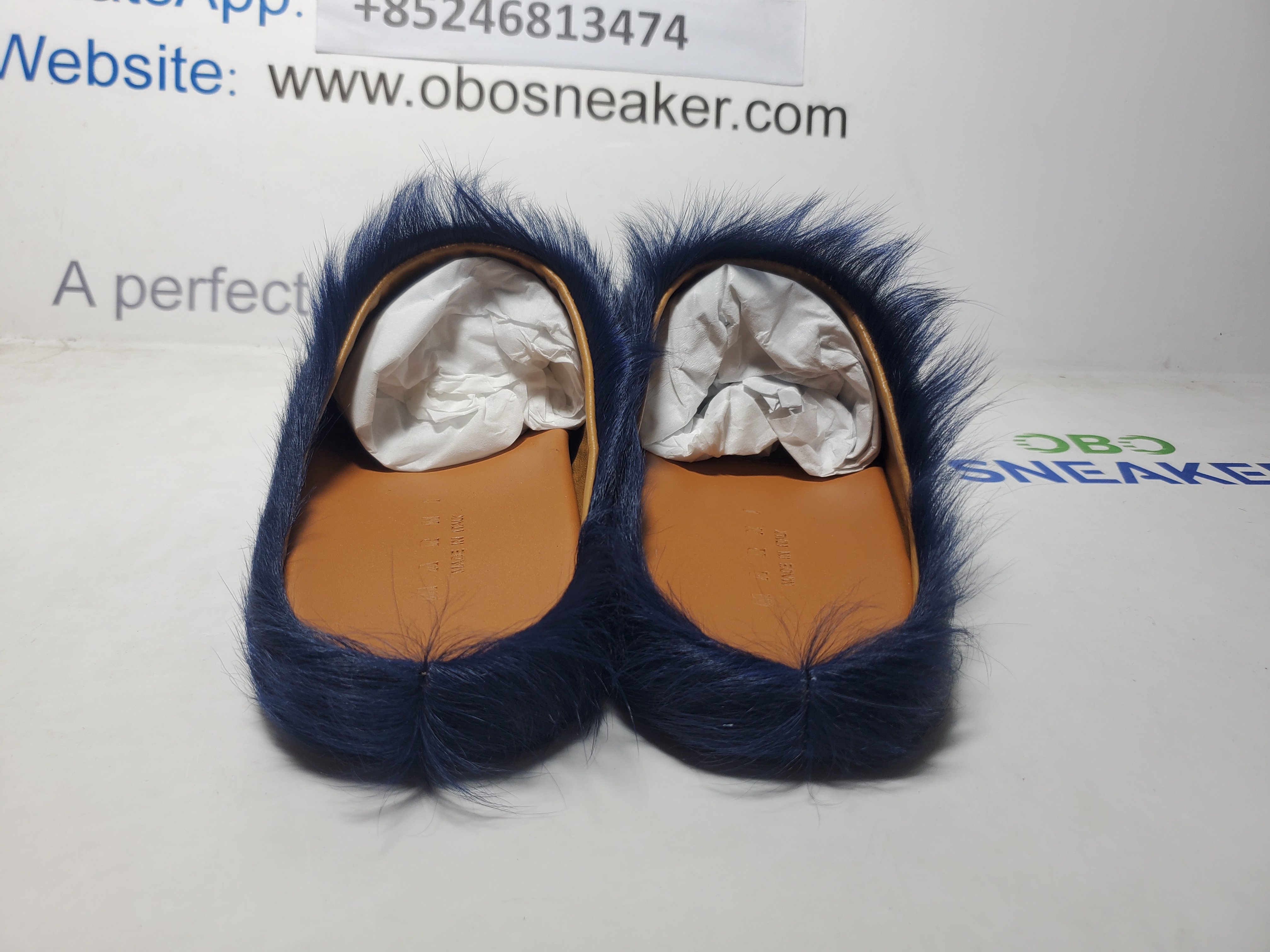 Marni Long-Hair Calfskin Fussbett Sabot Navy SBMR000600P412200B84 review Obosneaker 02