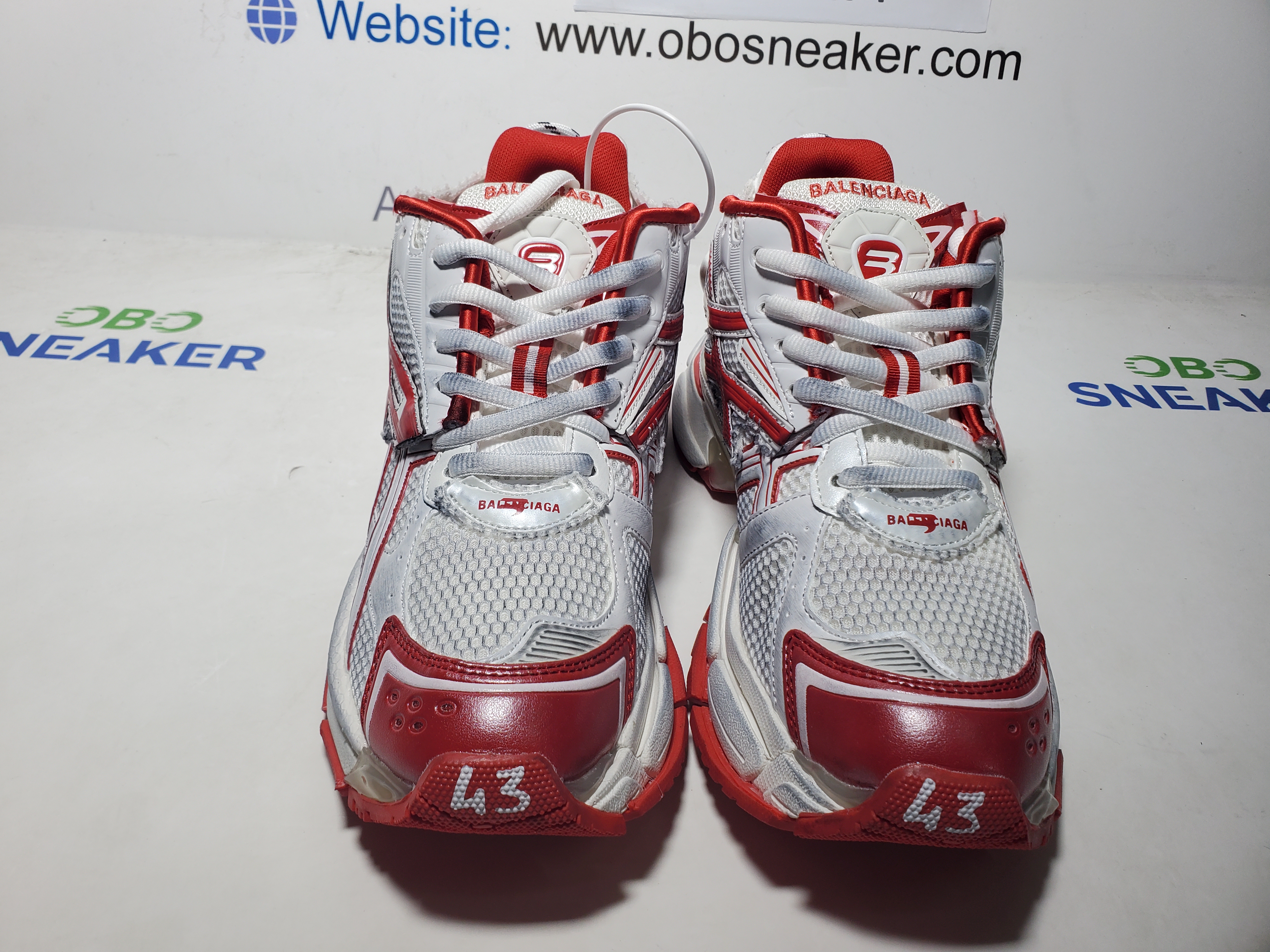 Balenciaga Runner Blue White Red 677402 W3RB2 9060 review Obosneaker 03