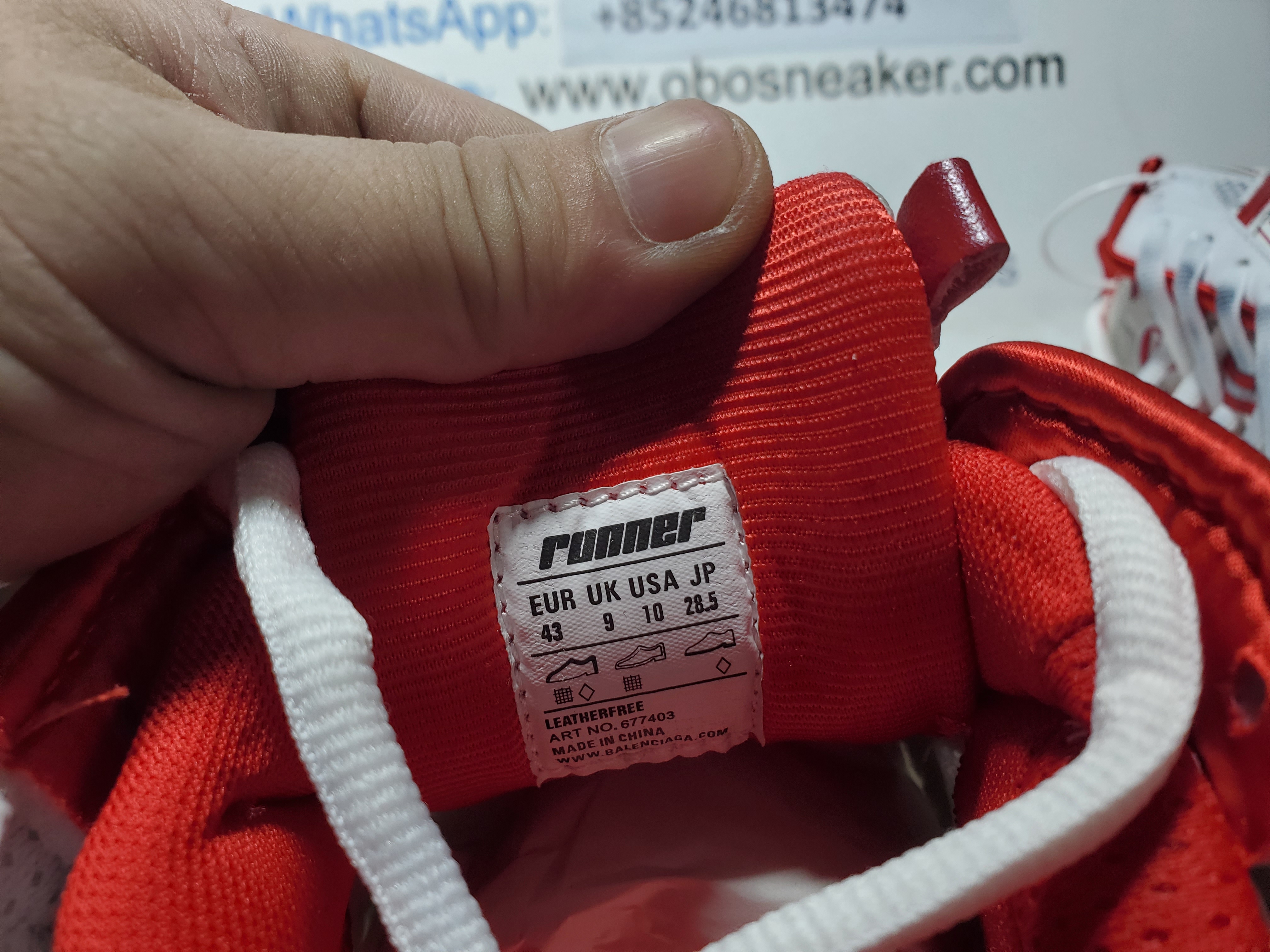 Balenciaga Runner Blue White Red 677402 W3RB2 9060 review Obosneaker 05