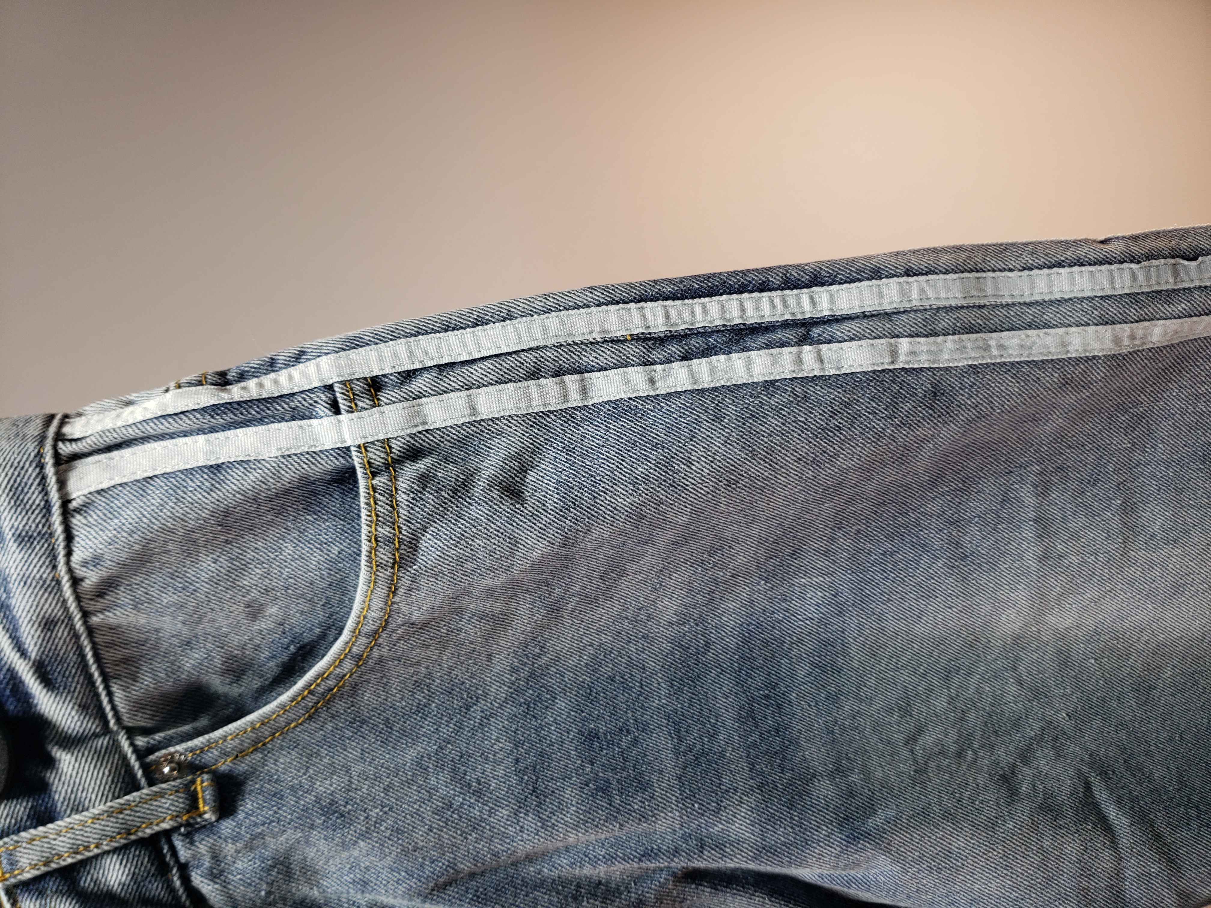 Balenciaga x Adidas Three-Bar Washed Jeans Blue review Obosneaker 03