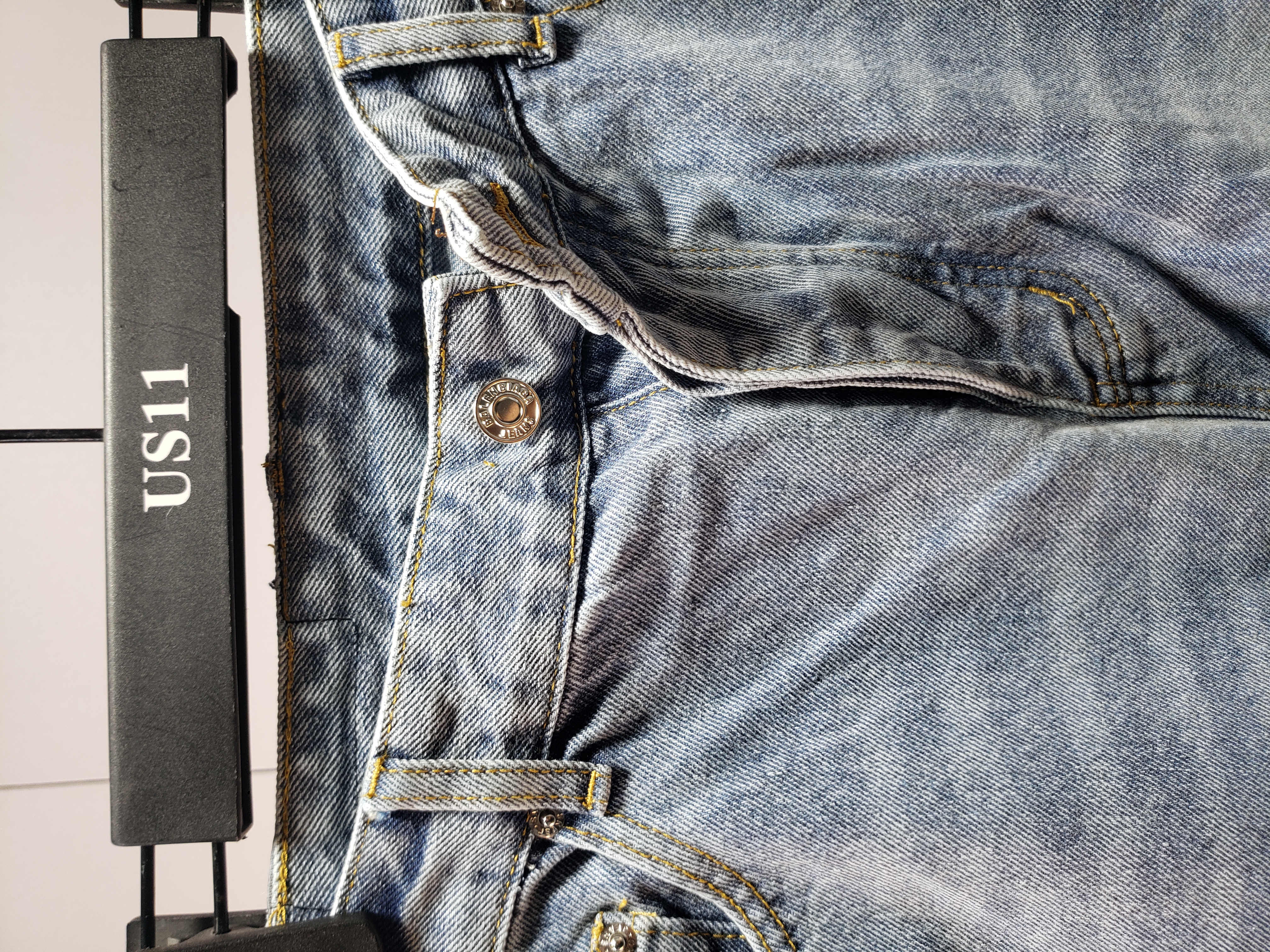 Canada Goose 388M Classic Parker 29 Down Jacket Black + Balenciaga x Adidas Three-Bar Washed Jeans Blue review Obosneaker 04