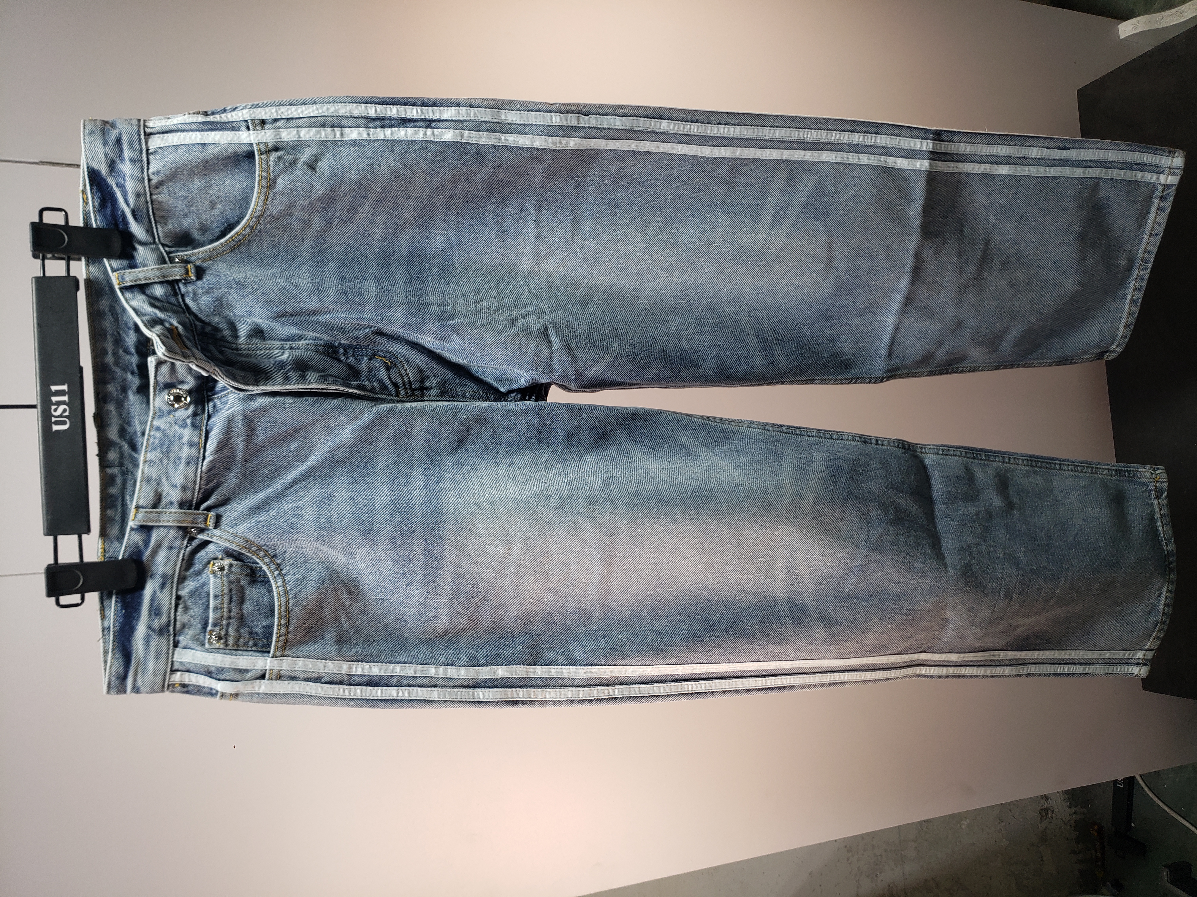 Canada Goose 388M Classic Parker 29 Down Jacket Black + Balenciaga x Adidas Three-Bar Washed Jeans Blue review Obosneaker 00