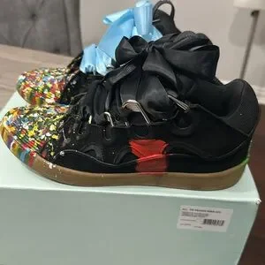 Lanvin Leather Curb x Gallery Dept Paint Drip Optical Black review JACK