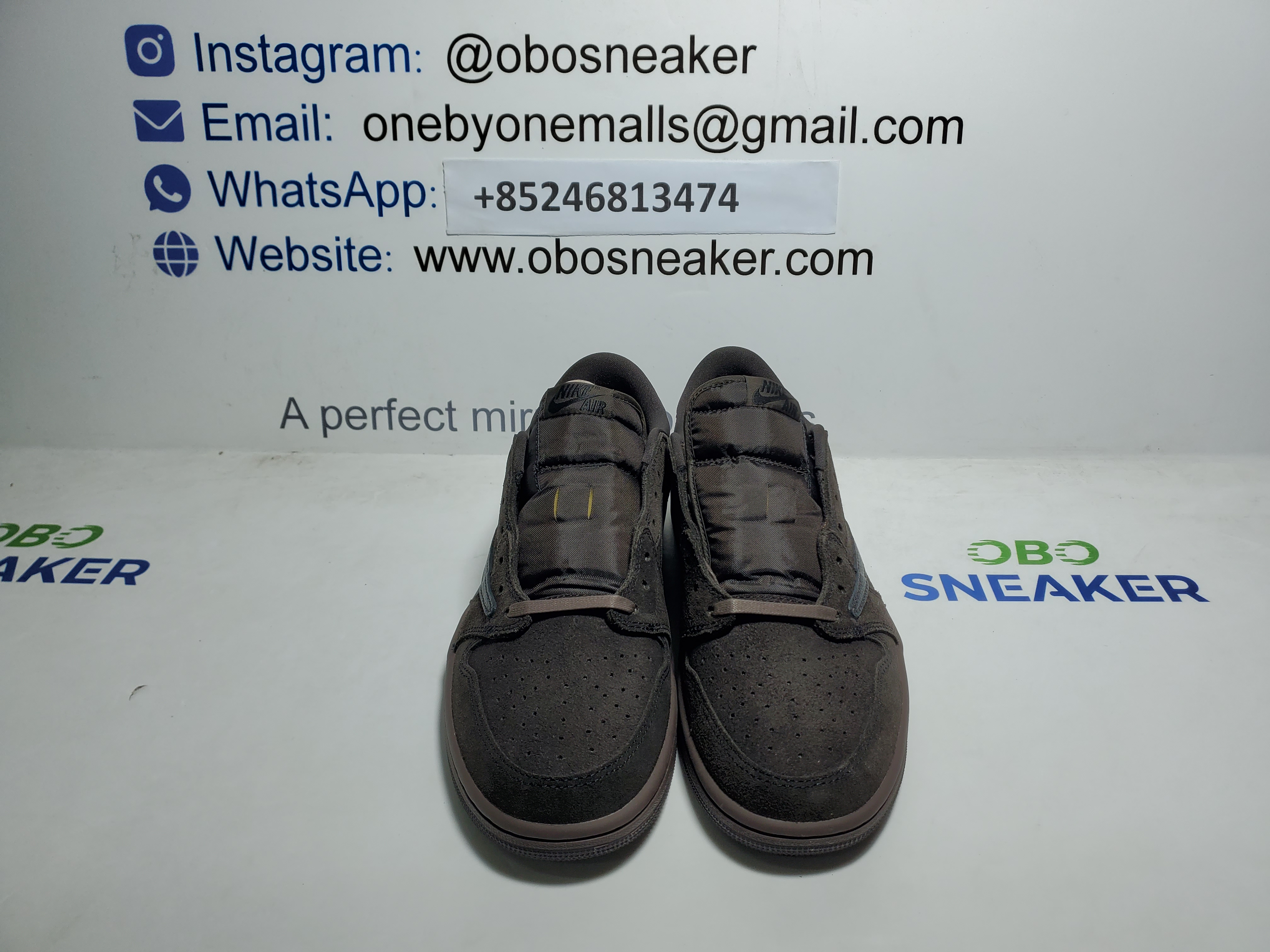 TOP Version Travis Scott x Air Jordan 1 Retro Low OG SP Velvet Brown DM7866-202 review Obosneaker 03