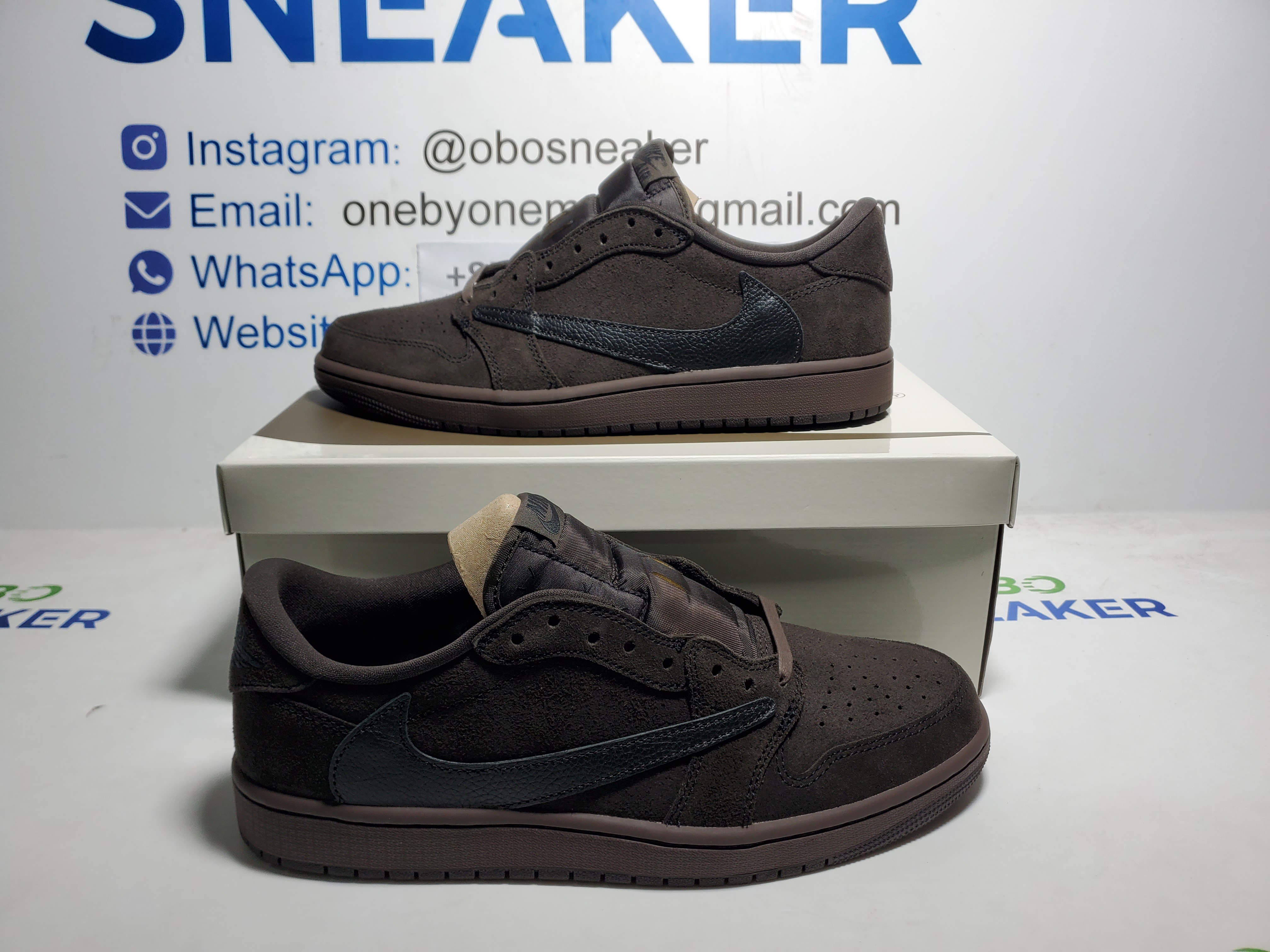 TOP Version Travis Scott x Air Jordan 1 Retro Low OG SP Velvet Brown DM7866-202 review Obosneaker 05
