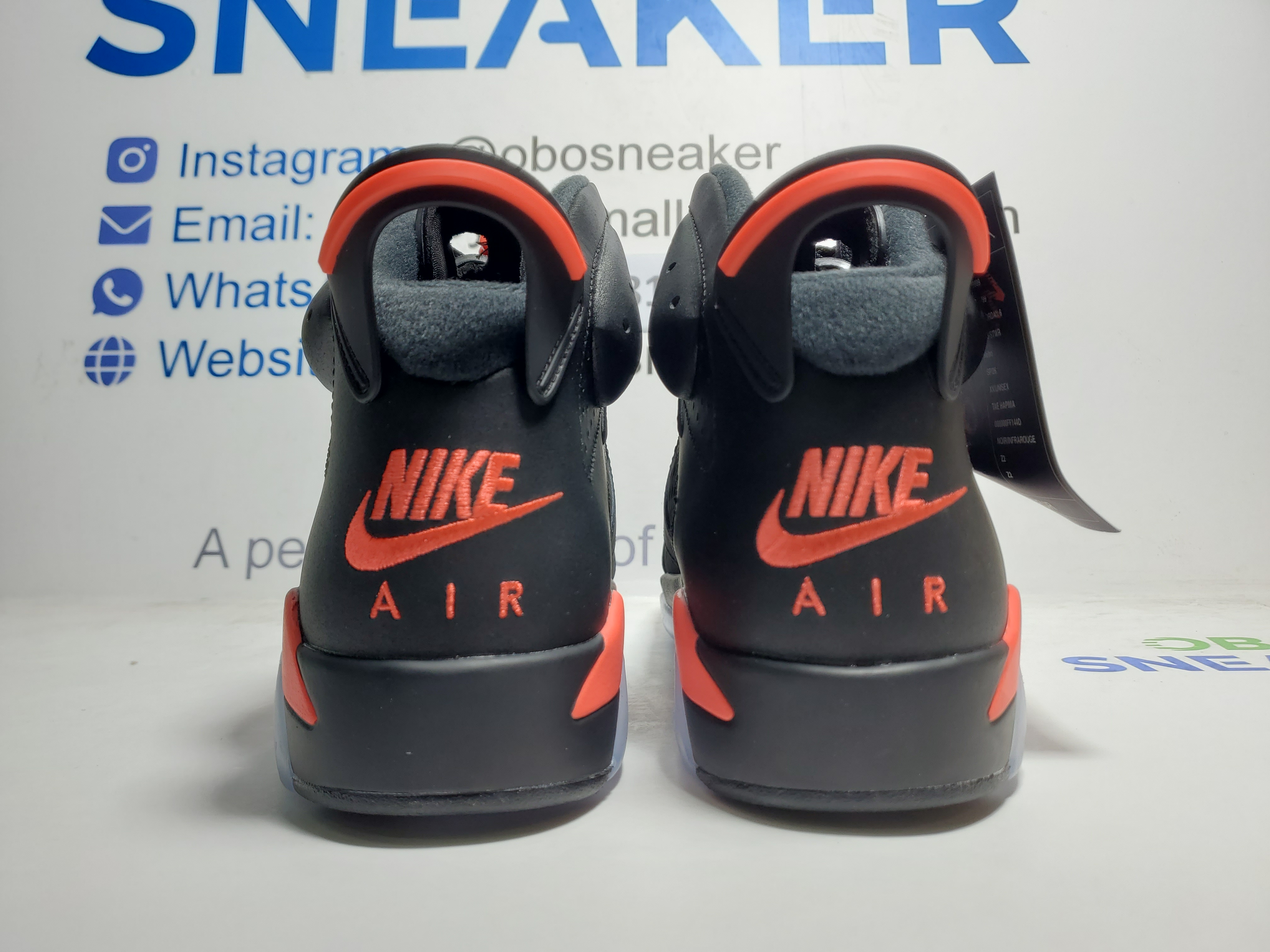 Air Jordan 6 Retro Black Infrared (2019) 384664-060 review Obosneaker 01