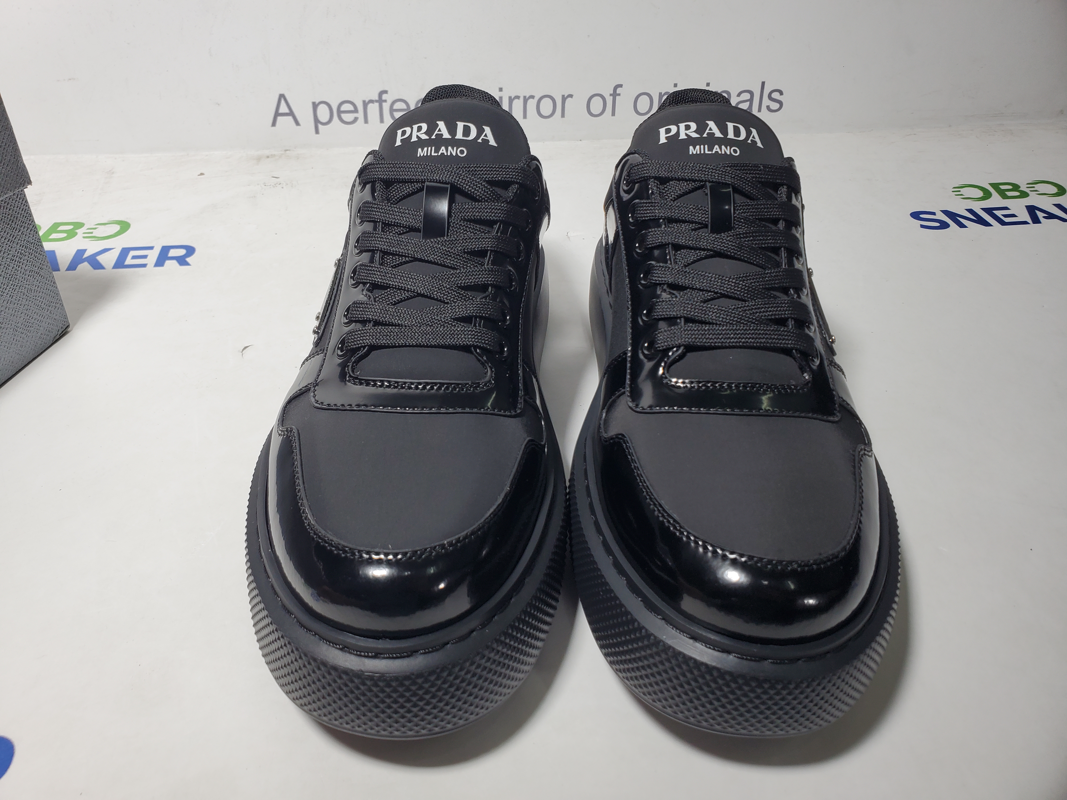 Prada Sneakers Black Thick review Obosneaker 03