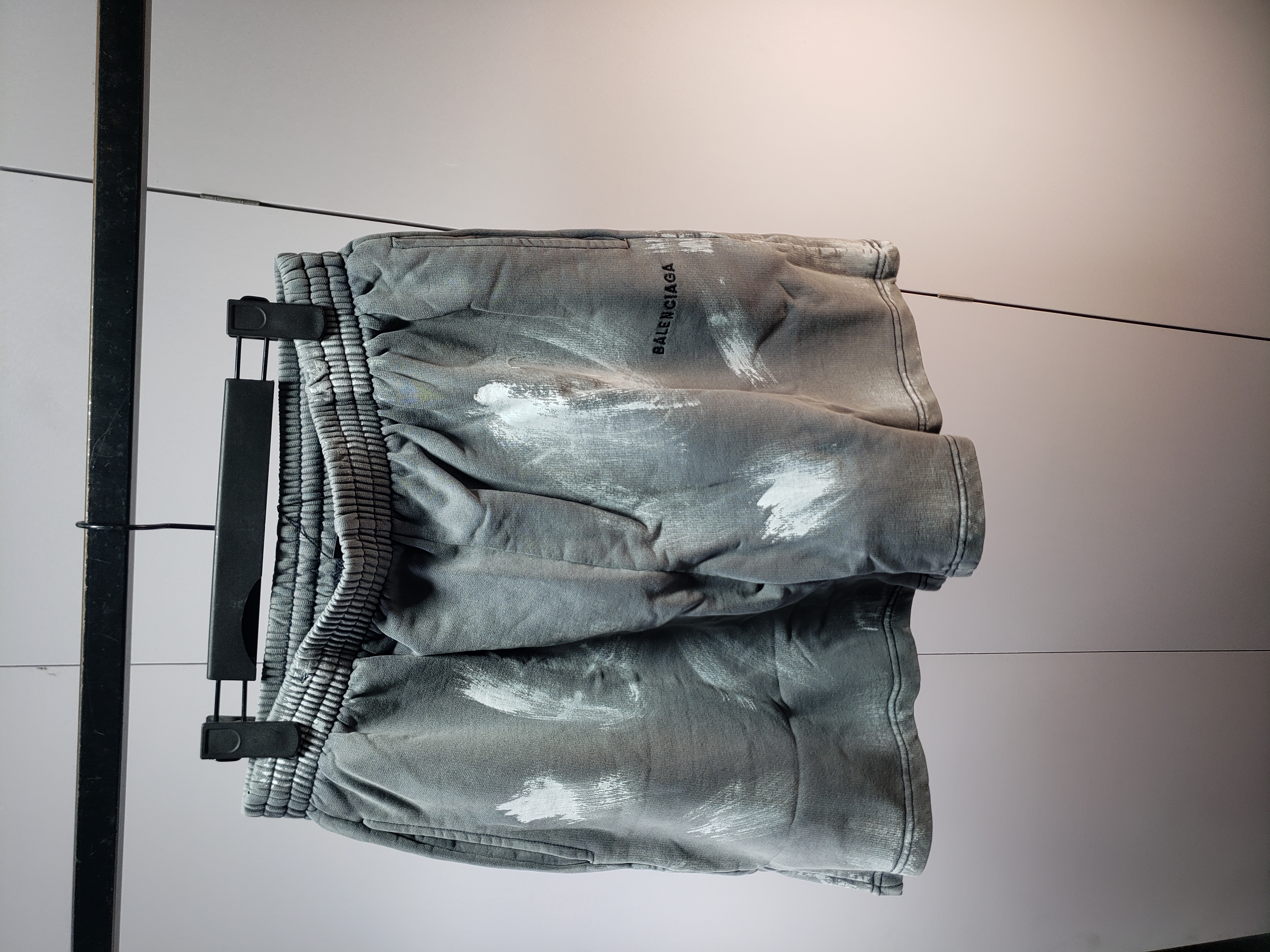 Balenciaga 24ss Embroidered Cola Shorts Grey review Obosneaker 00