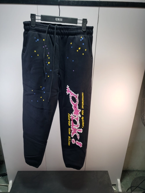 Sp5der Young Thug Punk Sweatpant Black/Pink review 