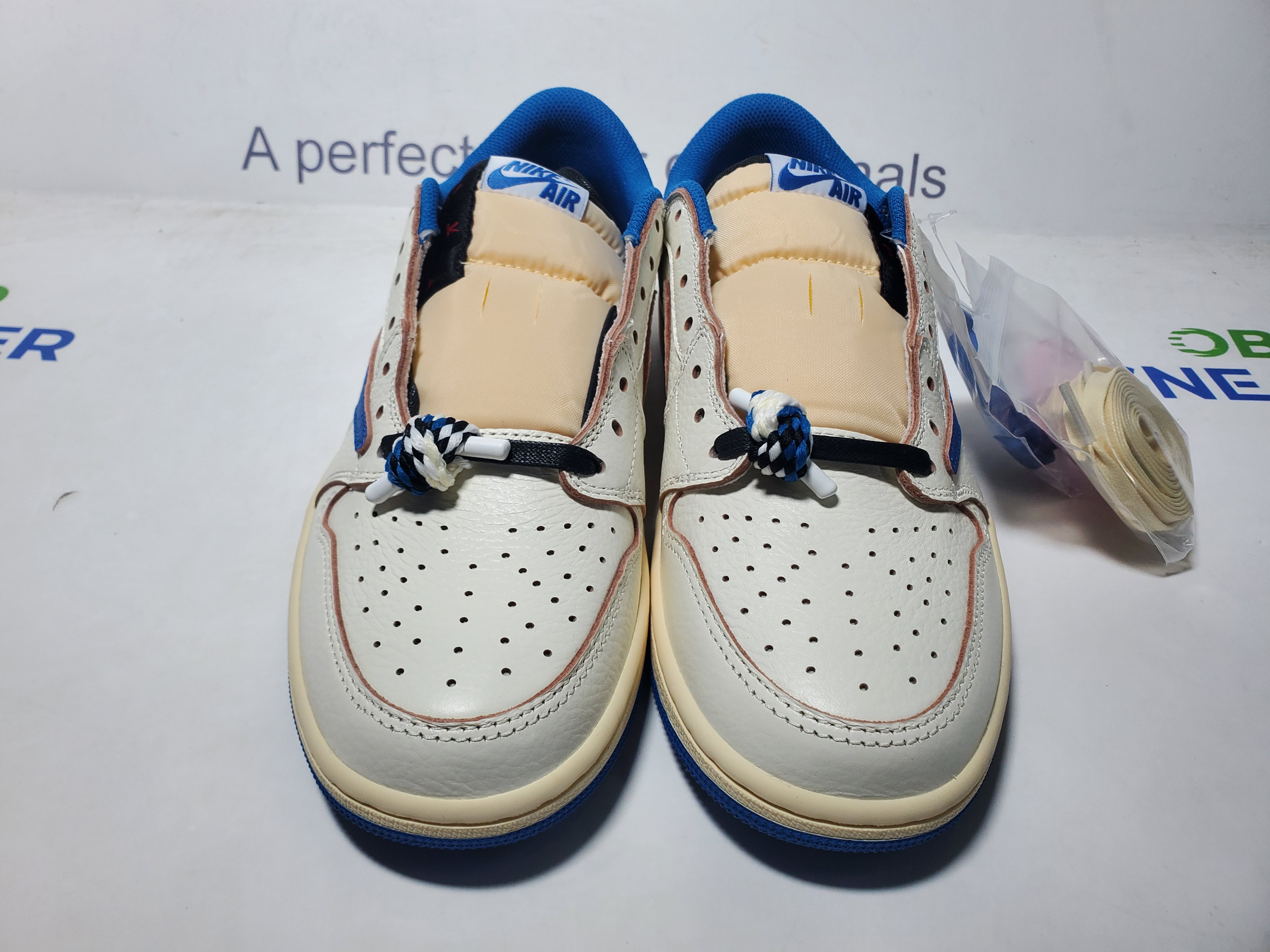 TOP Version Fragment Design x Travis Scott x Air Jordan 1 Retro Low DM7866-104 review Obosneaker 03