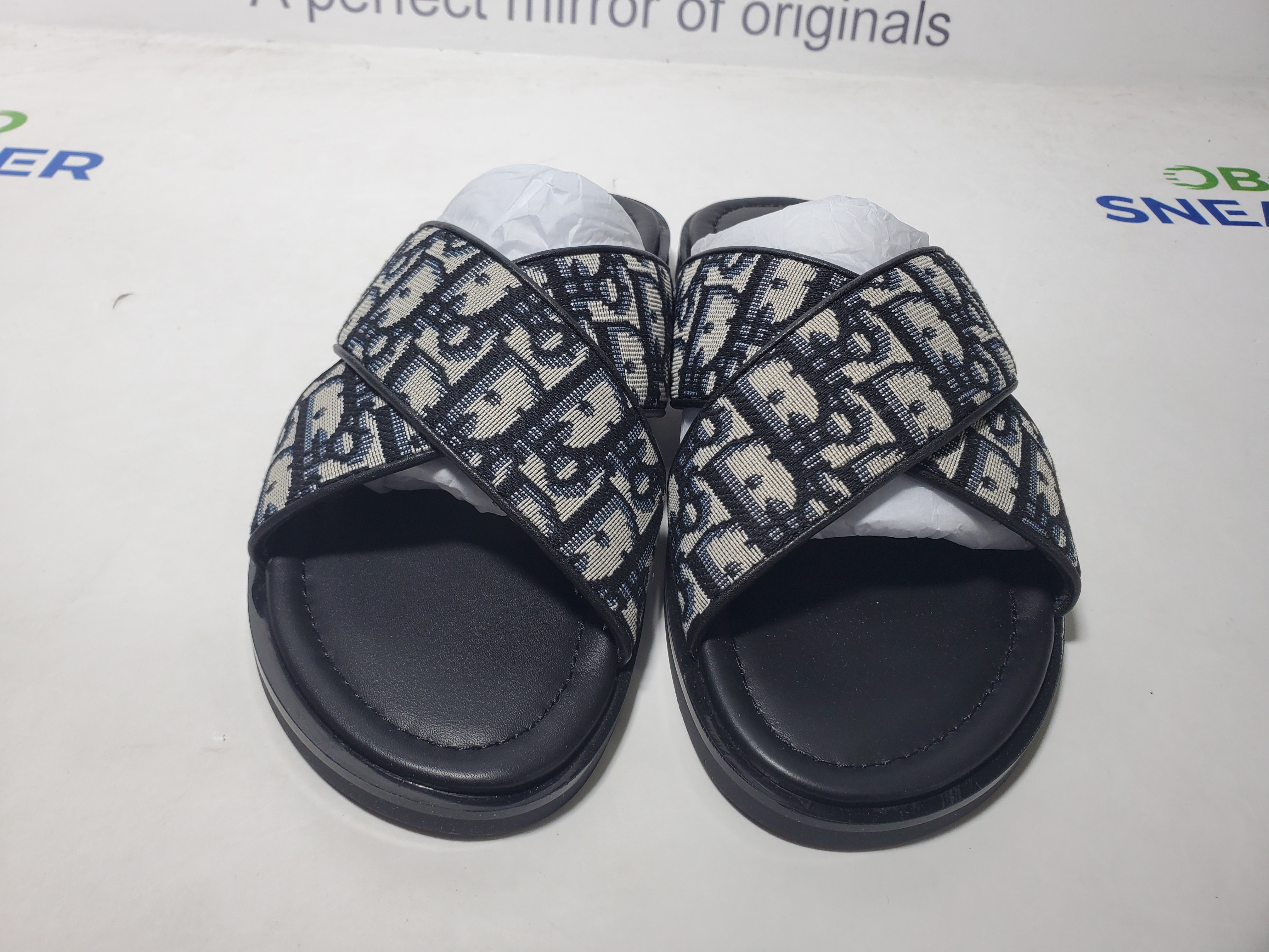 Dior Alias Sandal Beige And Black Dior Oblique Jacquard review Obosneaker 03