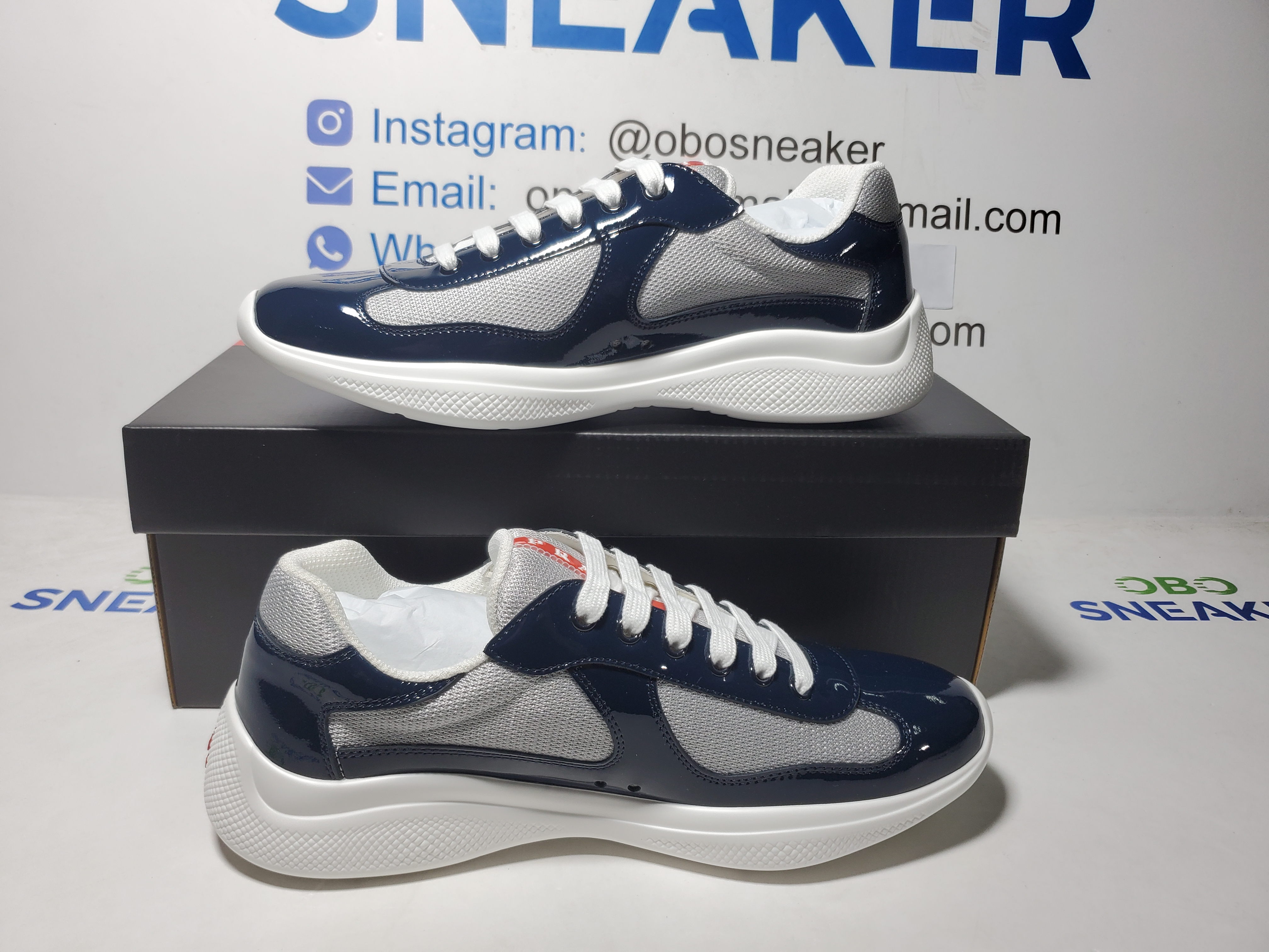 【FLASH SALE】Prada Sneakers Black Gray With Black Shoelaces review Obosneaker 00