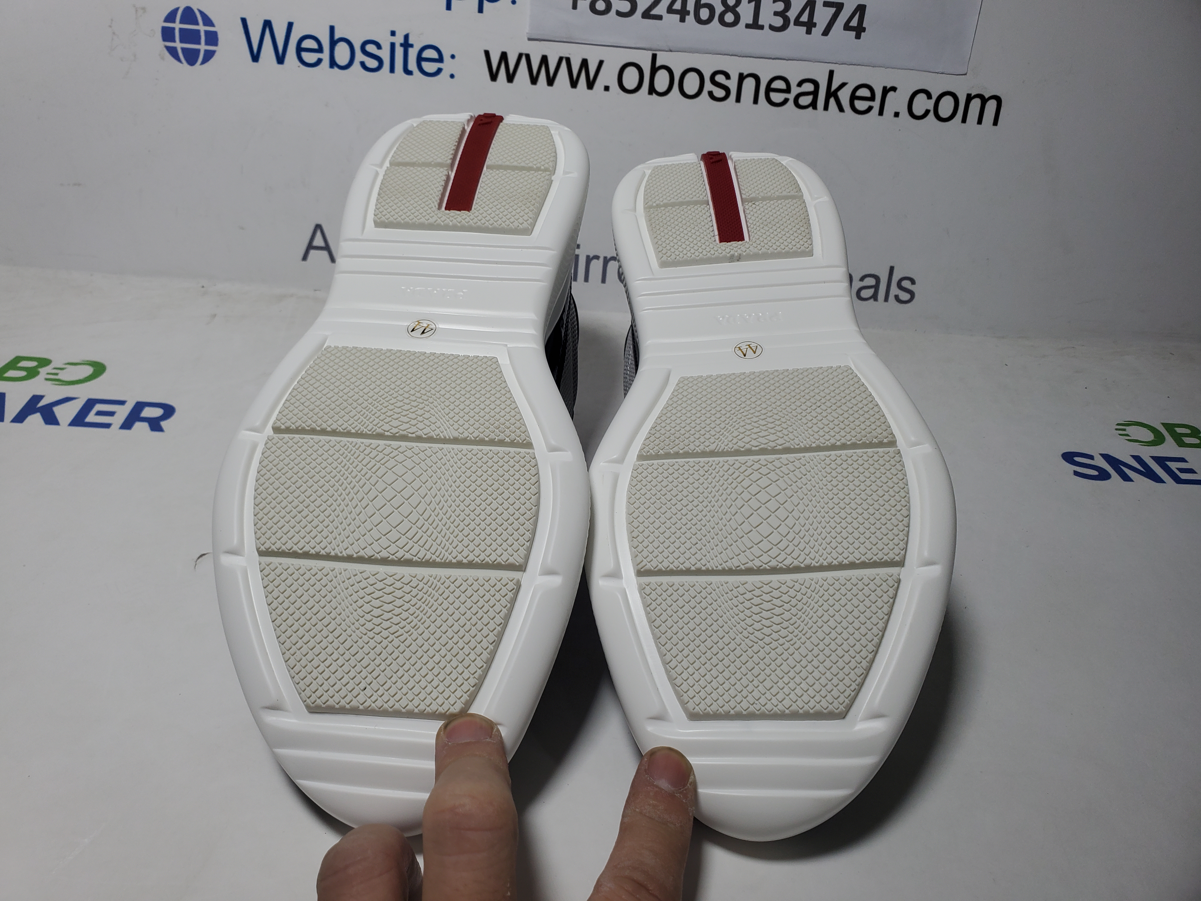 【FLASH SALE】Prada Sneakers Black Gray With Black Shoelaces review Obosneaker 04