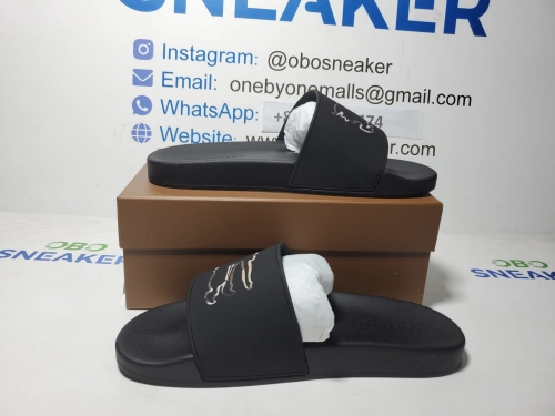 Burberry Comfort Fashion Slip-On Slides BBR War Horse Black review 