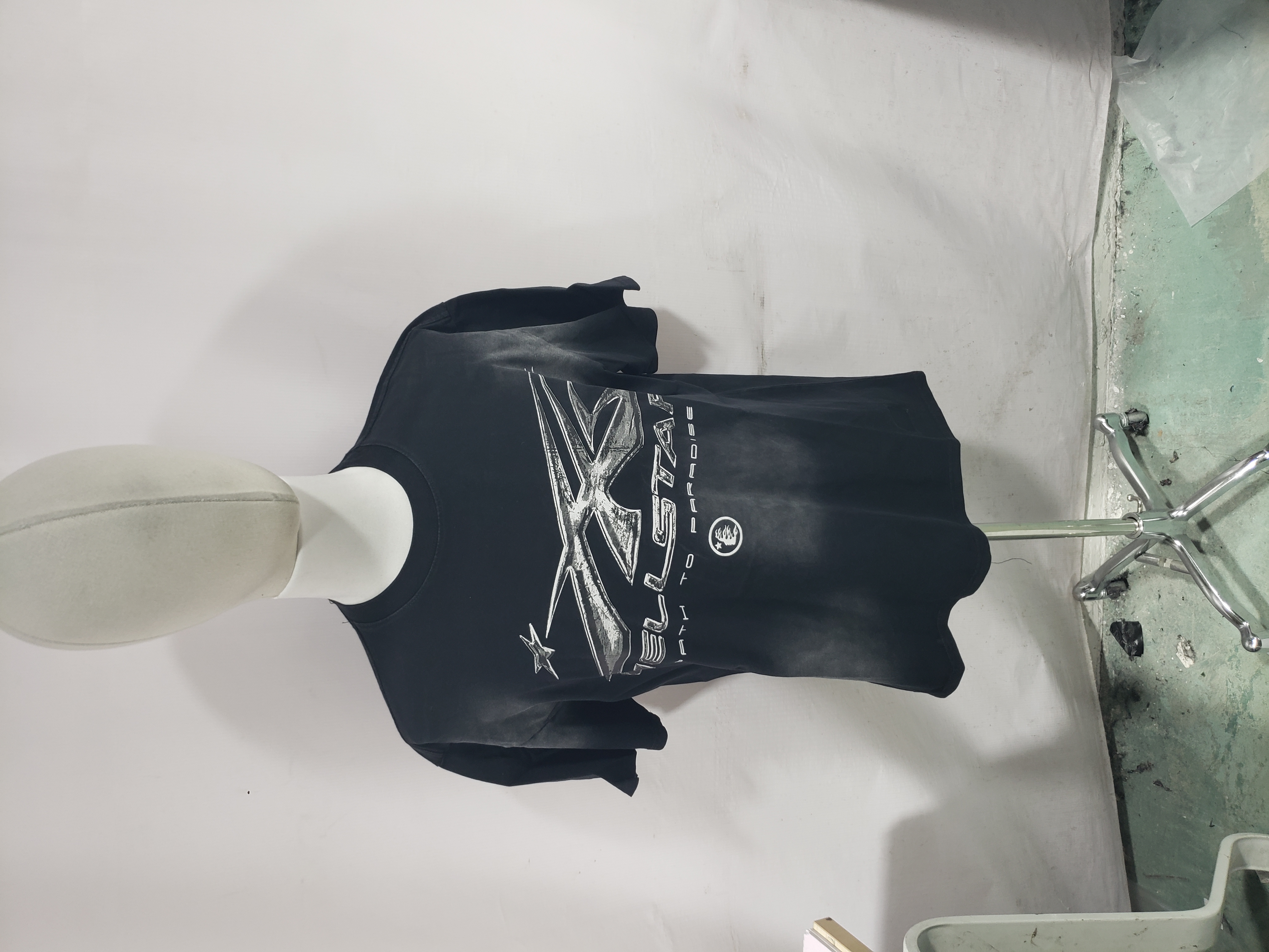 Hellstar Sport Logo Gel Black T-Shirt White review Obosneaker 00