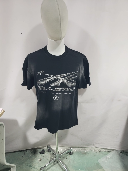 Hellstar Sport Logo Gel Black T-Shirt White review 