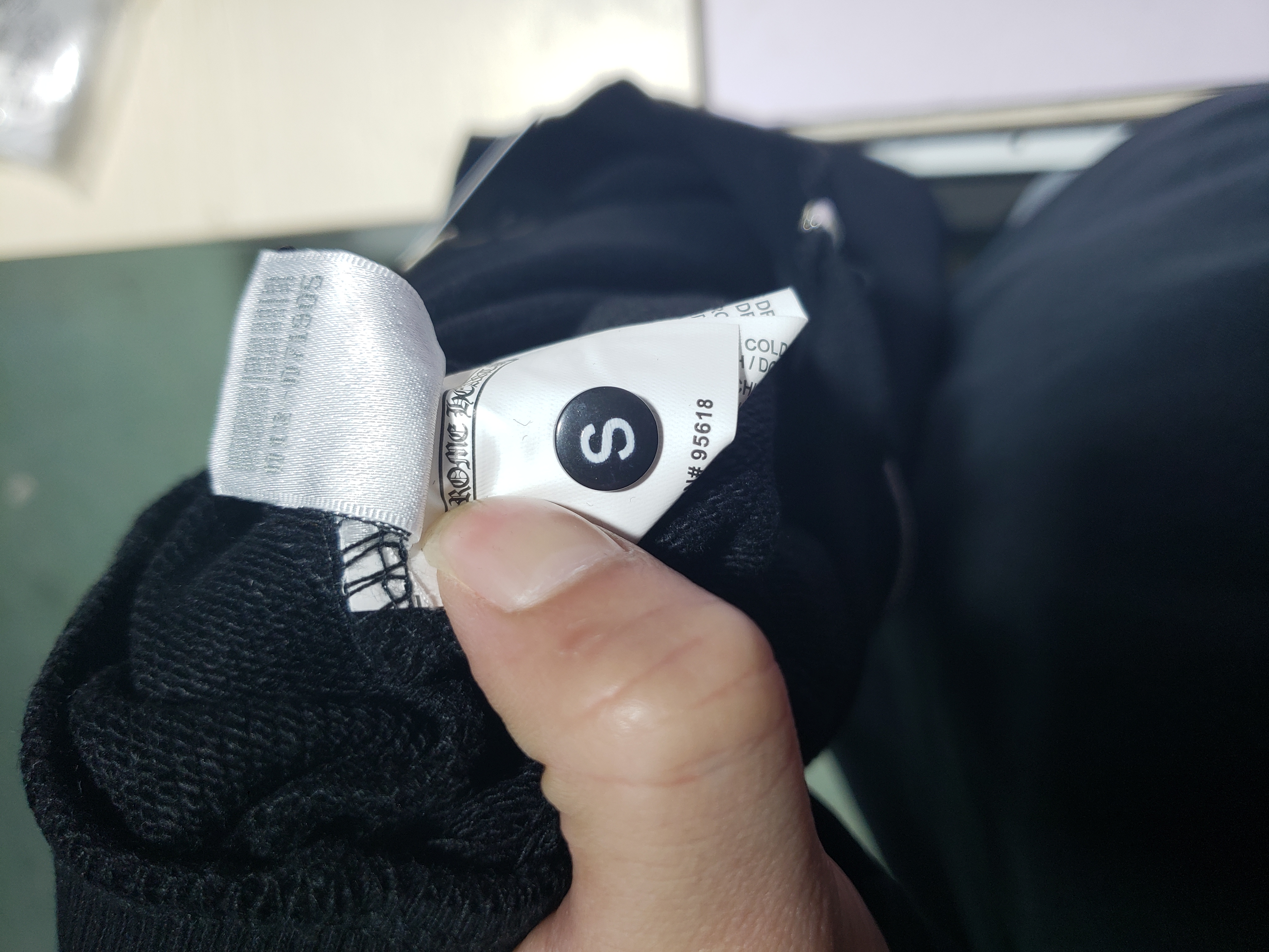 Chrome Hearts Multicolor Sleeve Zip Hoodie Black/White review Obosneaker 01
